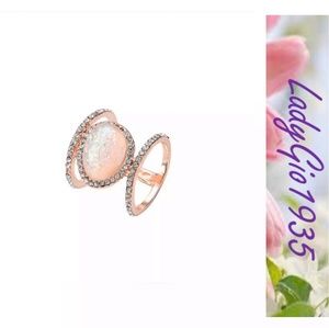 Rose Gold Opal Ring